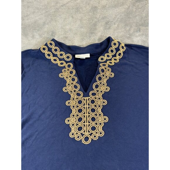 Charter Club Tunic Women's 4X Blue and Gold Tunic NWT - Picture 3 of 8